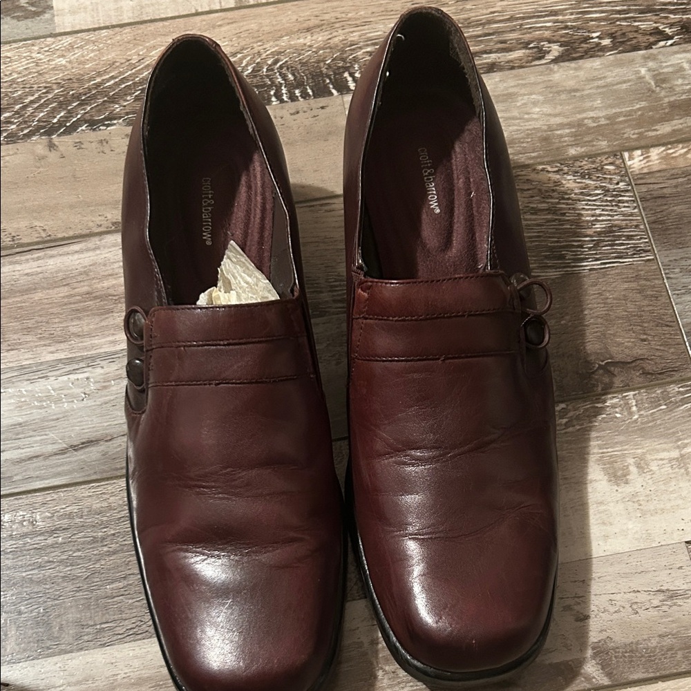 Croft & Barrow Women's Brown Leather Loafers